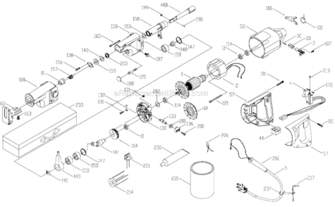 Part Location Diagram of 5140066-97 Porter Cable Switch